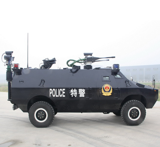 （for police use）装甲驱散车侧视图